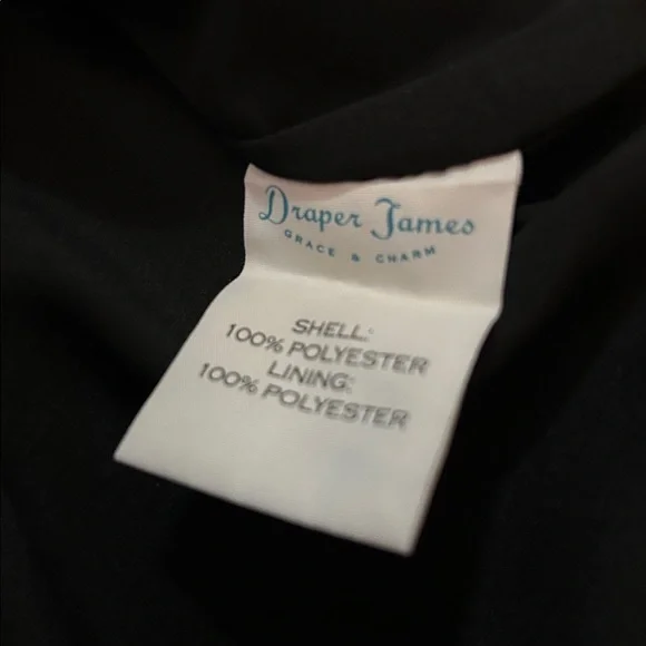 DRAPER JAMES Floral V-Neck Dress Black Multi size 0 new with tags - Picture 8 of 10